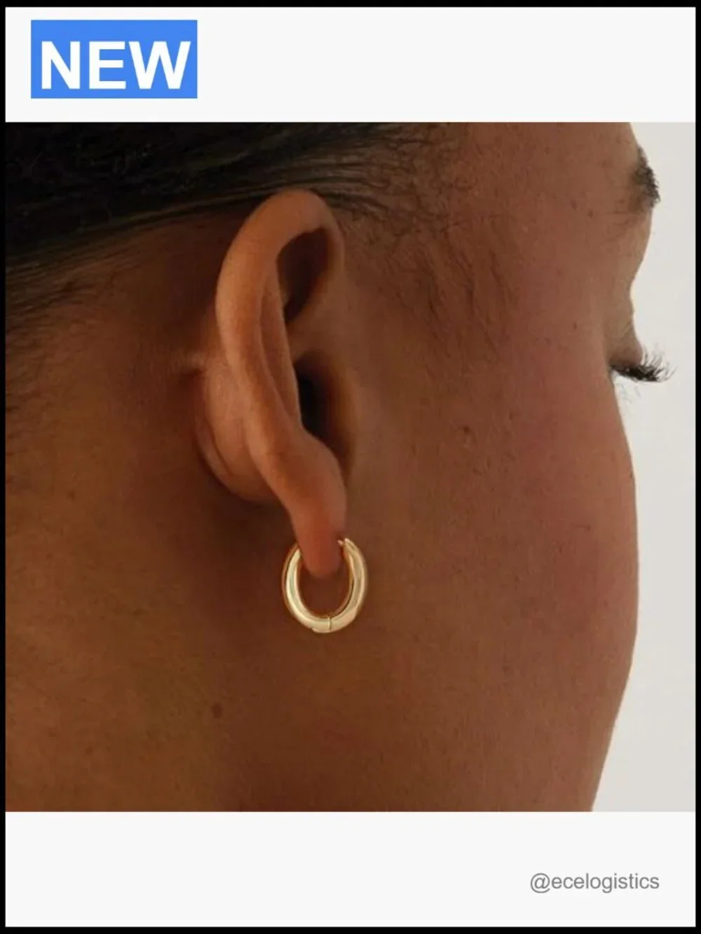 14K Gold Plated Dangle Drop Hoop Earrings for Women